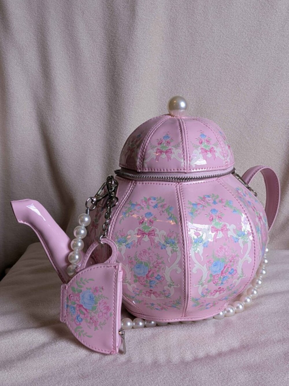 Sugar Thrillz Novelty Teapot Teacup Purse Teaparty 3D Shaped Whimsical Tea - Picture 3 of 9